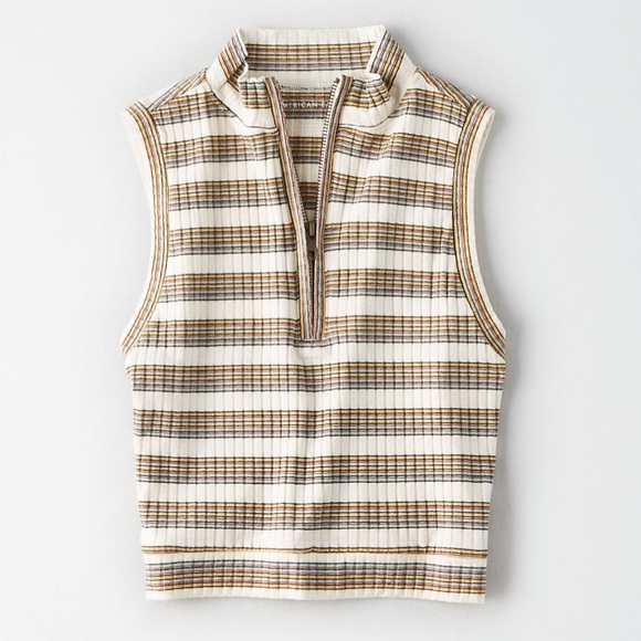 American Eagle Outfitters Tops - AE crop striped tank